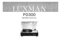 Luxman PD-300-Owners-Manual